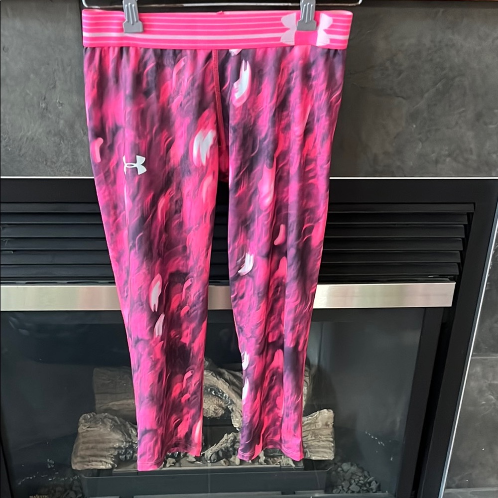Under Armour Kids Pink Patterned Leggings